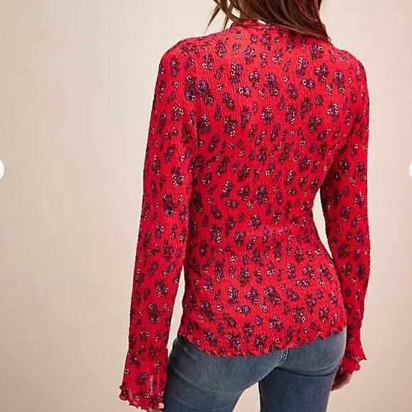 ✨NWT✨ Free People River Knit Top in "Chili Combo" - Picture 2 of 11